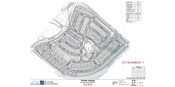 Tustin Legacy standard pacific site plan